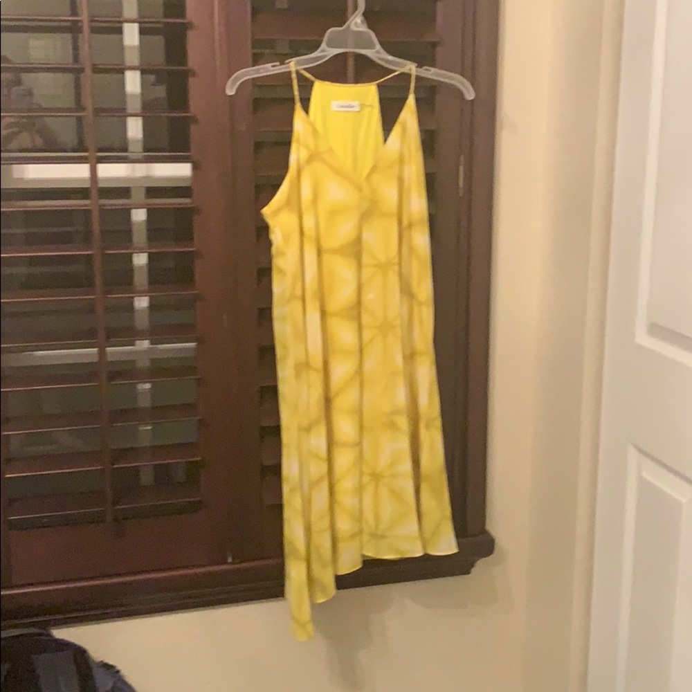 Flowy halter top Asymmetrical Summer dress.